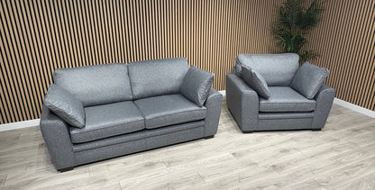 NEXT Stamford Style Fabric 3 Seater Sofa + Armchair Set - RRP £2,499