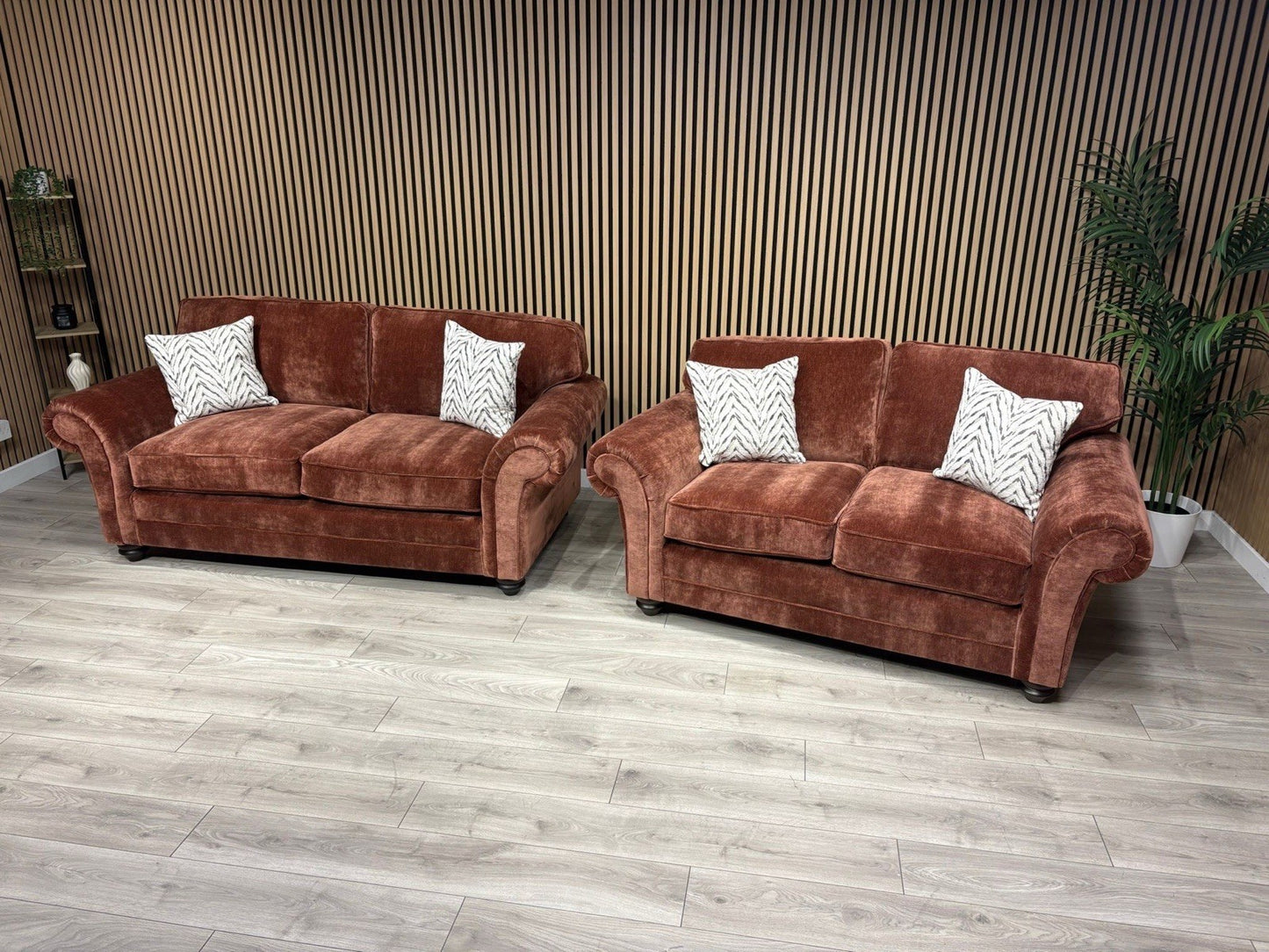 New BLENHEIM Fabric 3 Seater + 2 Seater Sofa Set - RRP £2990