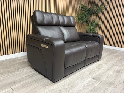 SCS Adstock Leather 2 Seater Power Recliner Sofa RRP £2699 (Read Description)