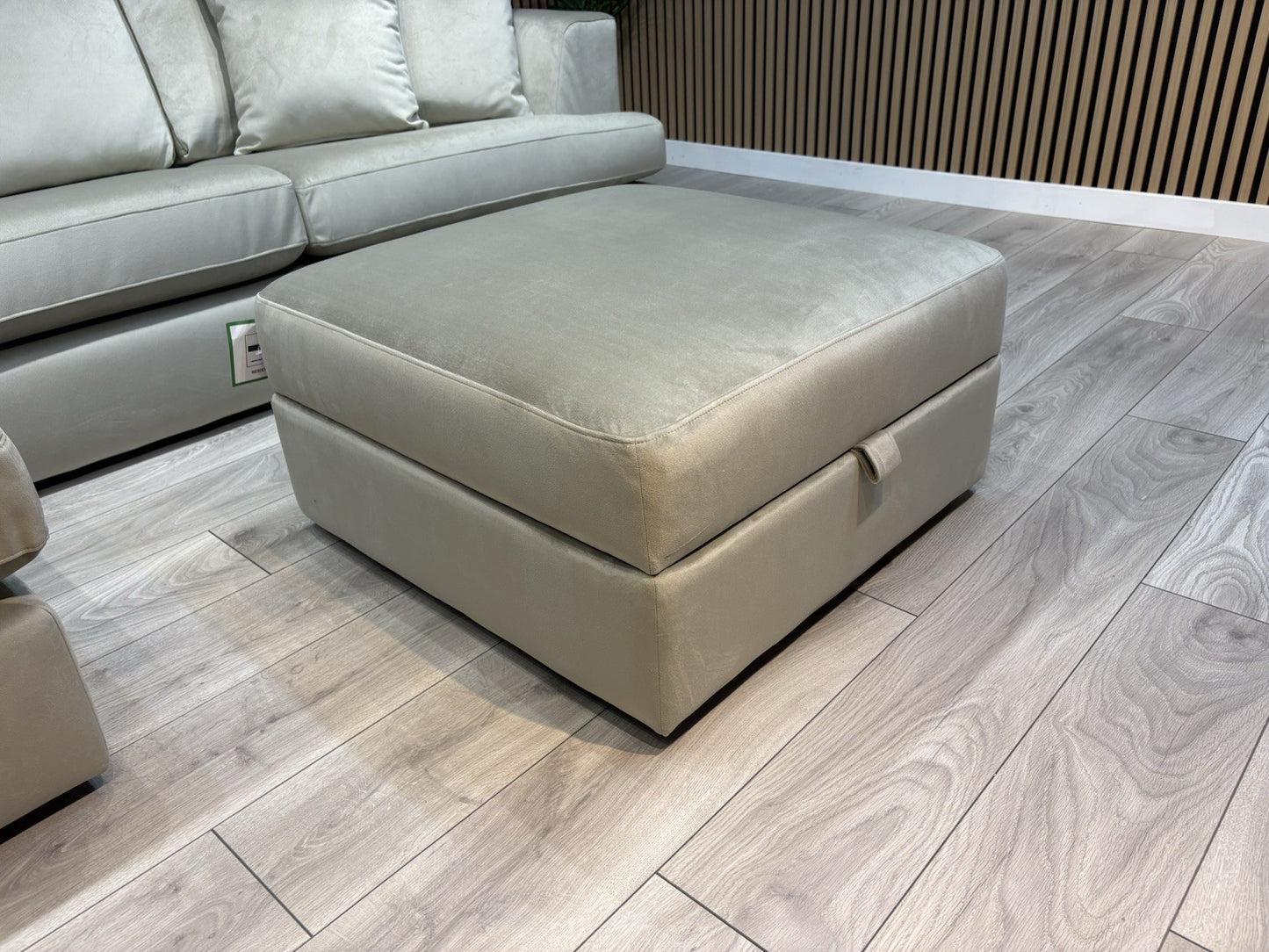 NEXT - STRATUS Fabric LHF Corner Chaise Sofa + Footstool - RRP £2,698