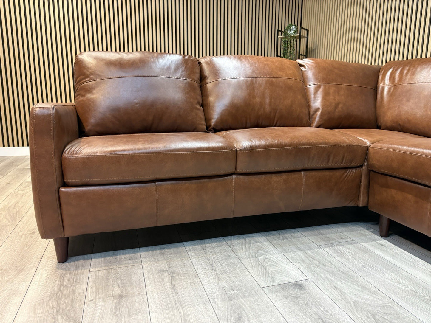 John Lewis BAILEY Style Leather 2 Corner 2 Sofa, Tan - RRP £3,679