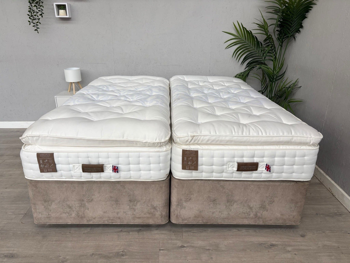 Staples Artisan Pure INDULGENCE / OPULENCE Zip & Link Mattress, 6ft Superking