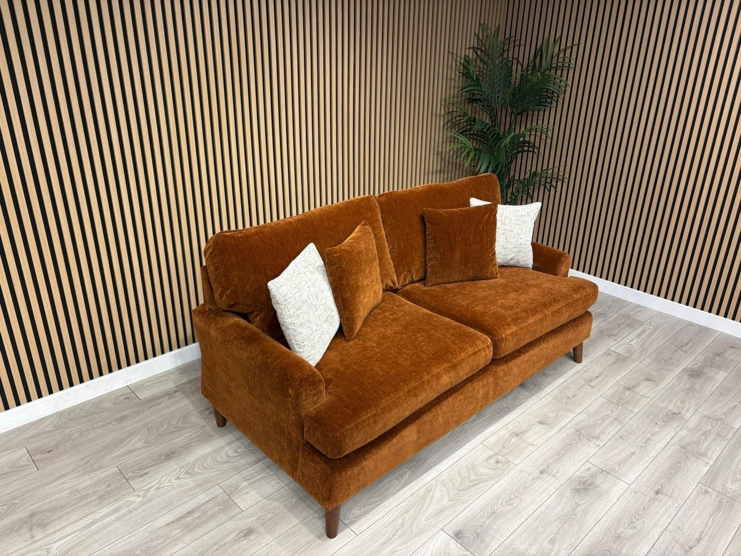 Furniture Village JACKSON Fabric Velvet 3 Seater Sofa - RRP £995