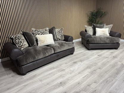Viscount Fabric 3 Seater Sofa + Love Chair Set - RRP £3898 (PRE ORDER 6-8 WEEKS)