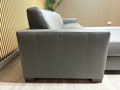 F.V Nicoletti Alcova 3 Seater Leather Sofa Bed with Storage Chaise RRP £4495