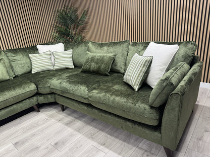 Very Home Sanremo Fabric Corner Group Sofa ( 2c2 )  Olive RRP £3199