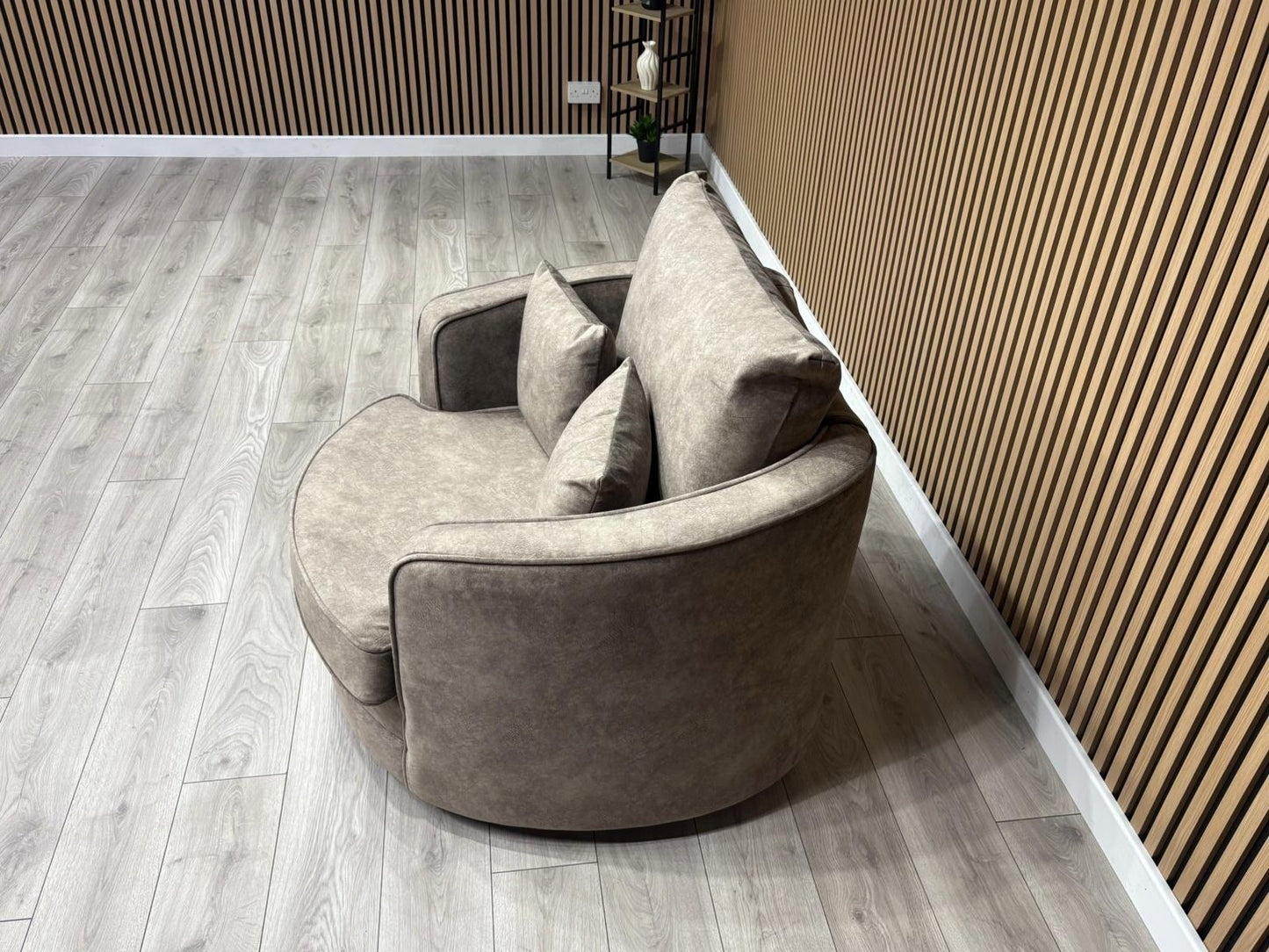 DFS - CHERISHED Style Fabric Swivel Armchair, Formal Back - RRP £949
