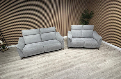 Vicenza Fabric Power Recliner 3 + 2 Seater Sofa Set - RRP £3599
