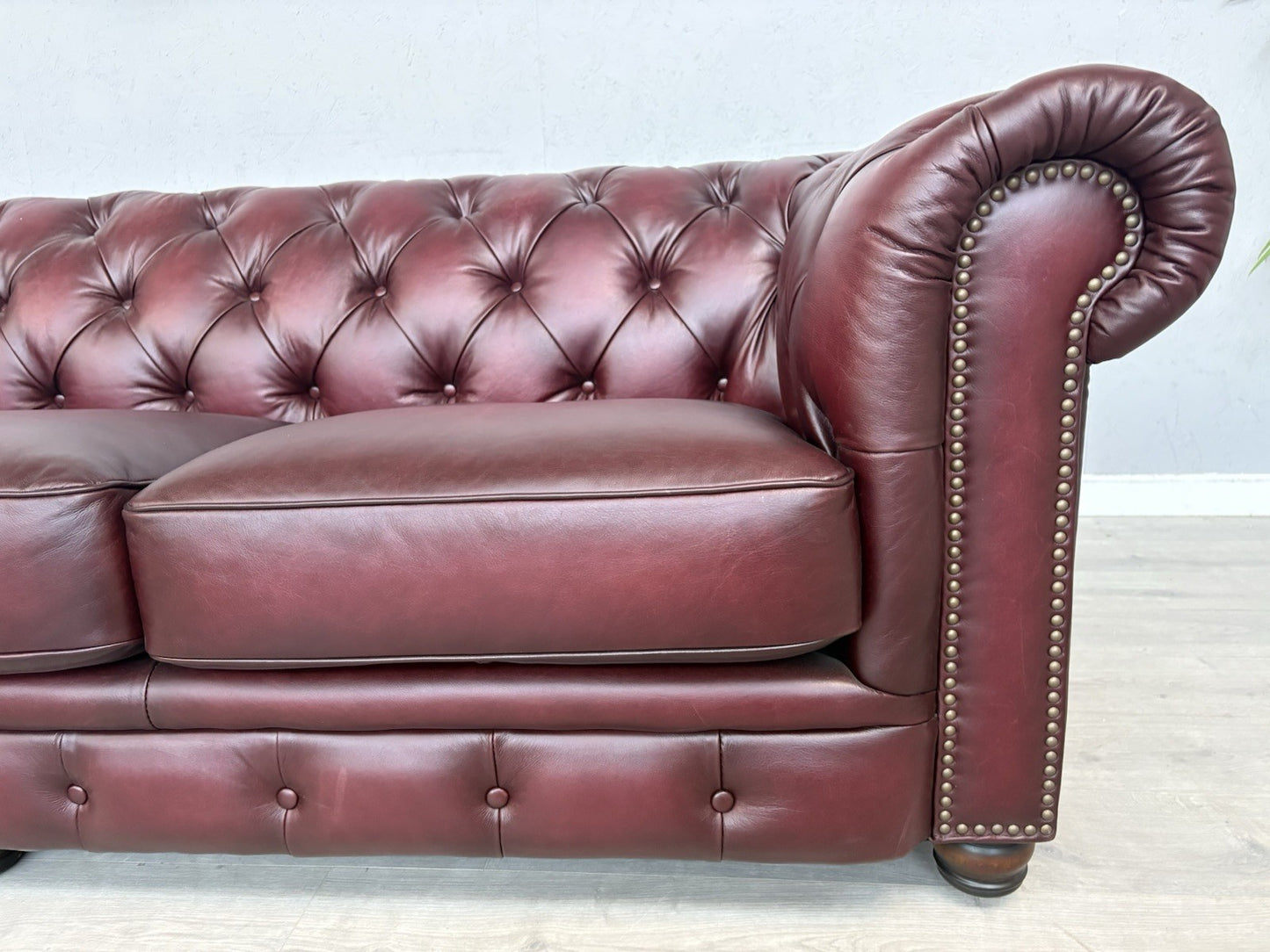 F.V. At The Helm Shackleton Leather Chesterfield 4 Seater Sofa - RRP £2,895