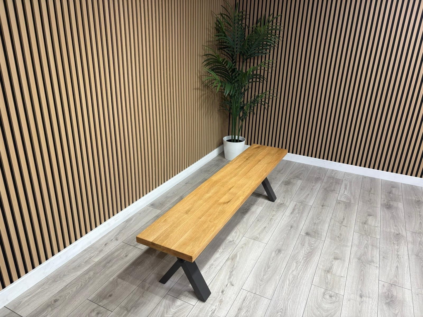 Furniture Village EARTH Solid Oak 180cm Dining Bench - RRP £359