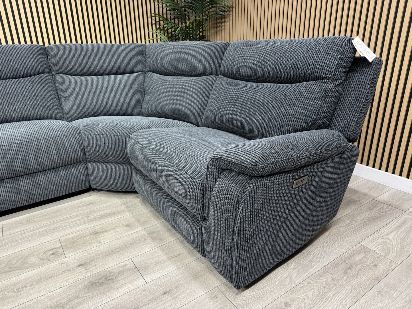 ScS - MAVERICK Fabric Modular Corner Sofa, Power Recliners - RRP £2,799