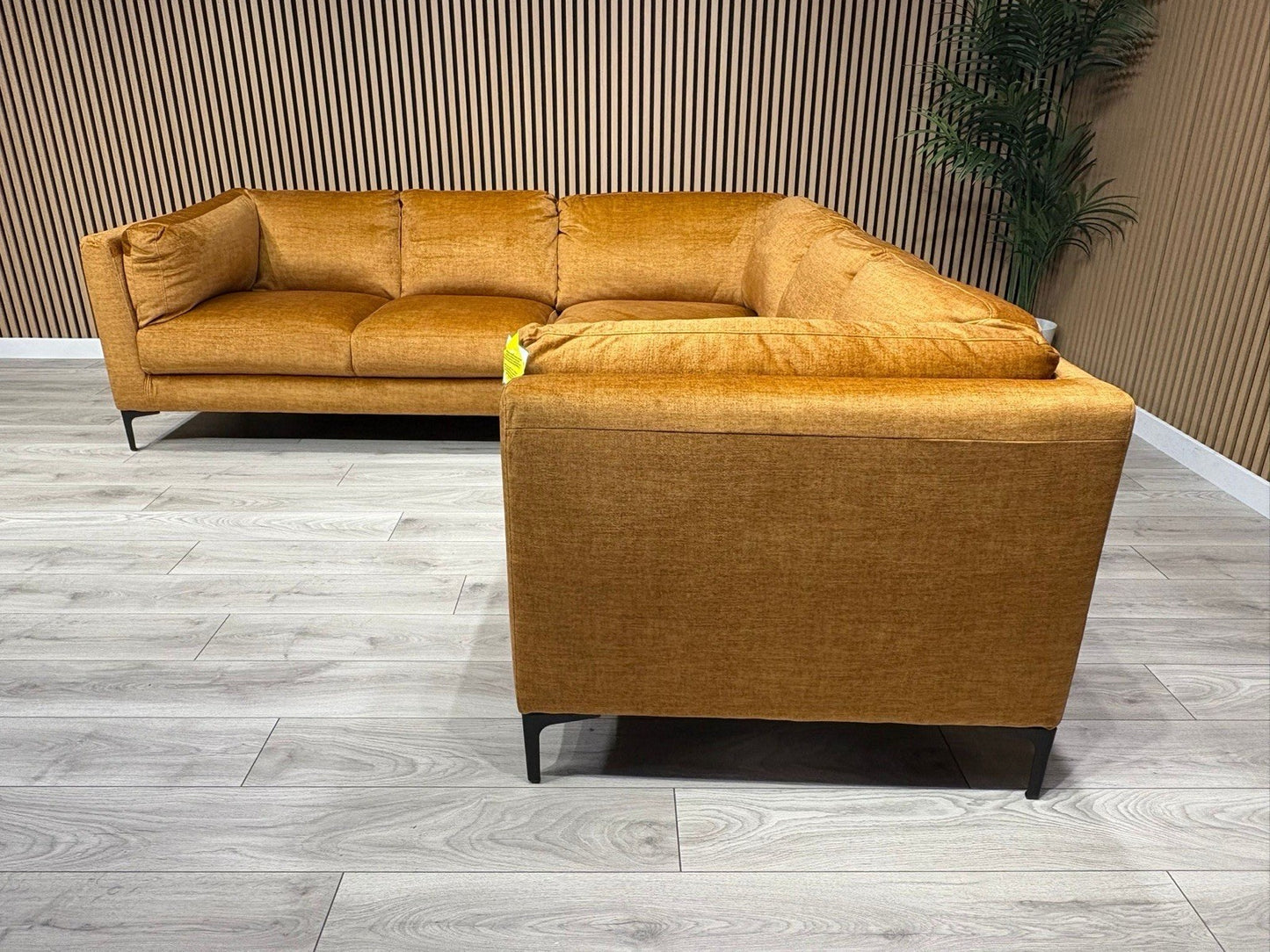 NEW Rene Fabric Corner Sofa, Amber - RRP £2495