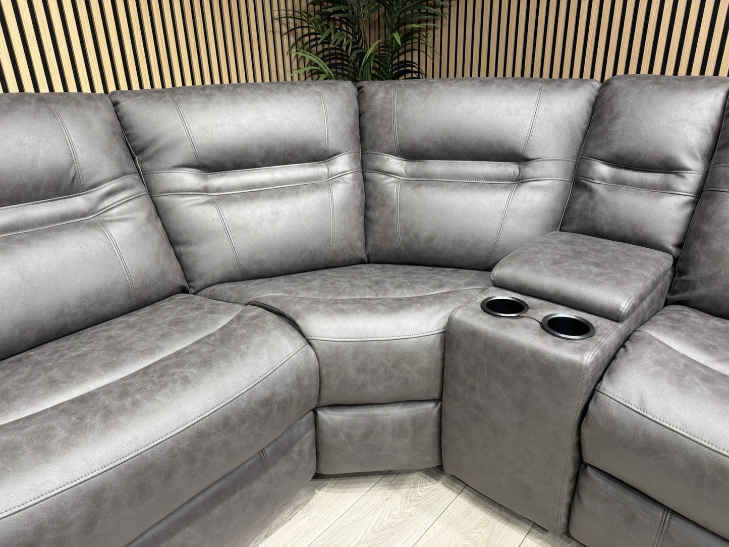 DFS Model Fabric Modular Corner Sofa + Console, Power Recliners - RRP £2,599