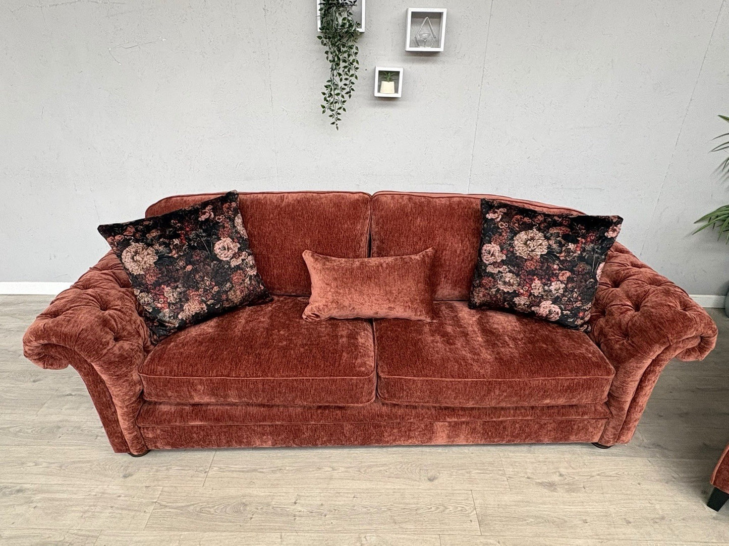 Victoria Fabric 4 Seater Sofa + Wingback Chair Set - RRP £3598