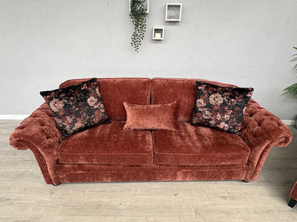 Victoria Fabric 4 Seater Sofa + Wingback Chair Set - RRP £3598