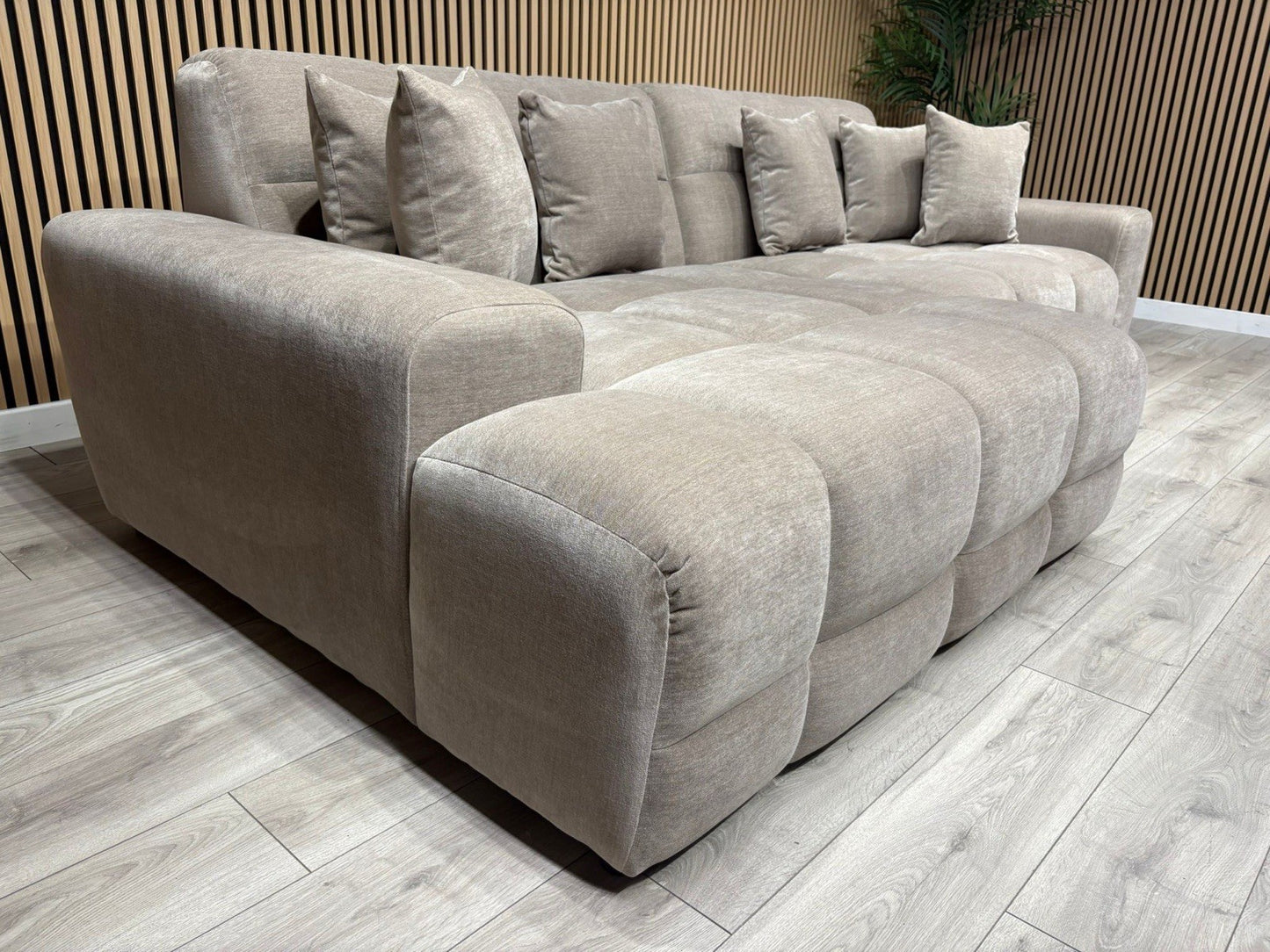 EVE CLOUD Large Fabric 3 Seater LHF Chaise Corner Sofa - RRP £2,299