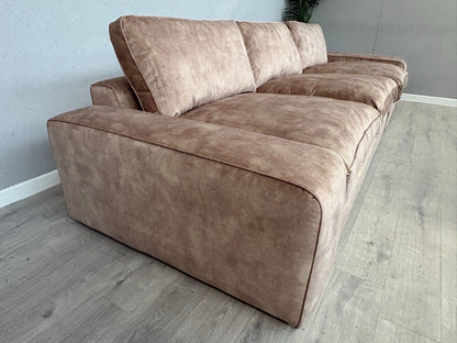 Westbridge SASHA / Sofology CAVALLI Style Grand Extra Large Fabric Sofa, Mink