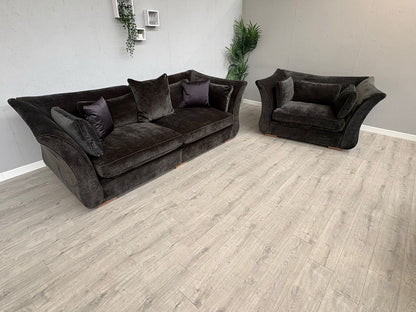 Sofology Westbridge OPERA Fabric Large 4 Seater Sofa + Snuggler Chair, RRP £4598