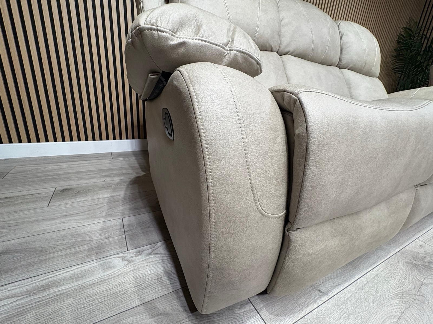 Boston Fabric 3 + 2 Seater Sofa Set, Manual Recliners - RRP £1999