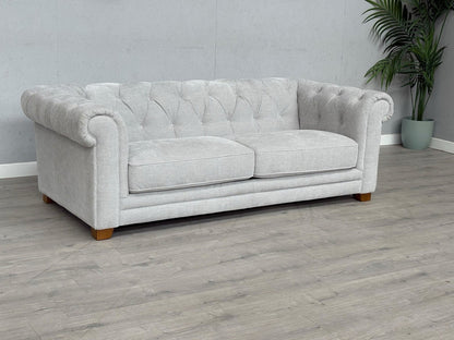 DFS Holbrook Chesterfield Fabric 3 Seater Sofa RRP £699