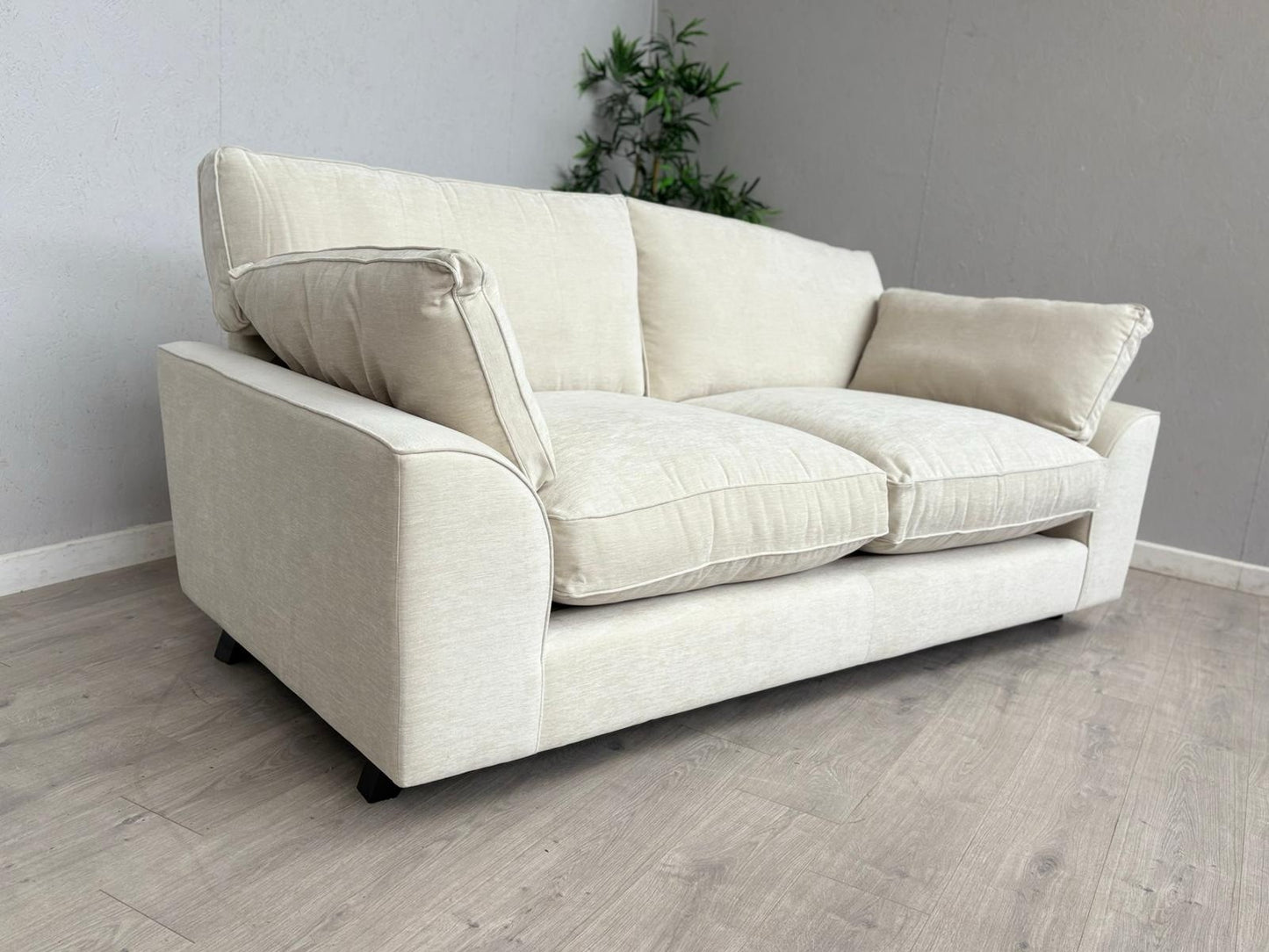 NEXT - STAMFORD Large 3 Seater Grand Sit Sofa, Fine Chenille Oyster - RRP £1,450