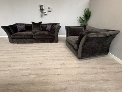 Sofology Westbridge OPERA Fabric Large 4 Seater Sofa + Snuggler Chair, RRP £4598