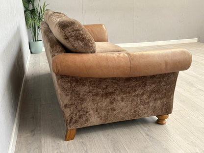 Alexander & James 3 Seater Fabric/Leather Sofa RRP: £2000