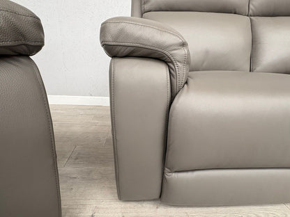 Furniture Village RAVEN Leather 3 + 2 Seater + Armchair Power Recliner Sofa Set