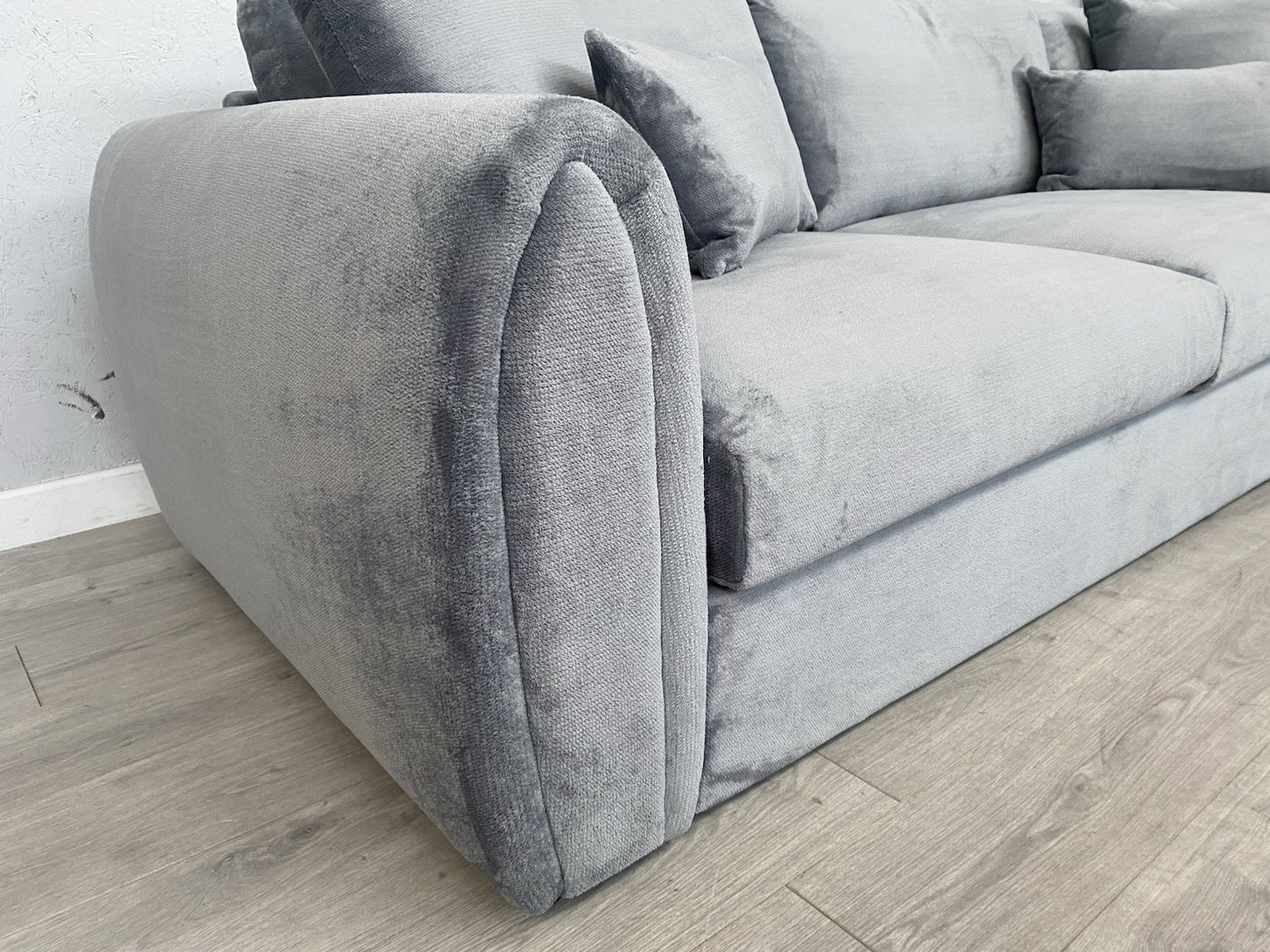 Sofology - MARBLE ARCH Style Fabric Large 2 Corner 2 Sofa, Grey - RRP £3,999