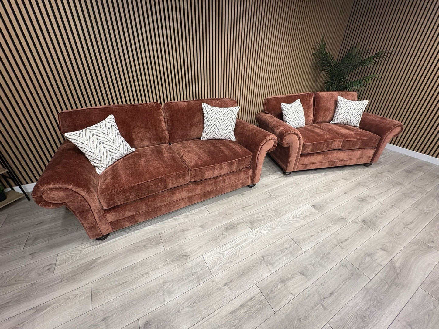 New BLENHEIM Fabric 3 Seater + 2 Seater Sofa Set - RRP £2990