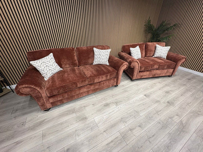 New BLENHEIM Fabric 3 Seater + 2 Seater Sofa Set - RRP £2990
