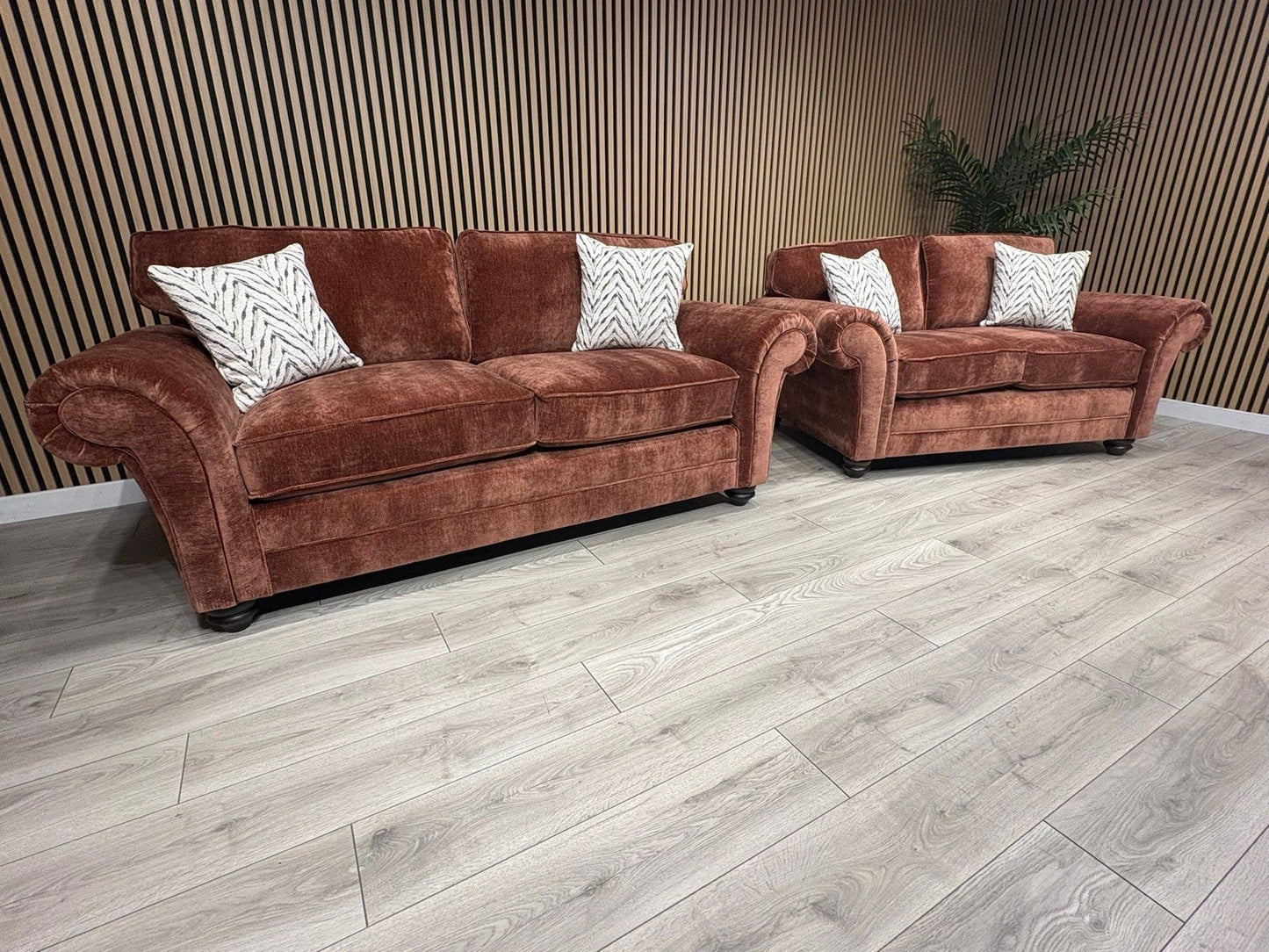 New BLENHEIM Fabric 3 Seater + 2 Seater Sofa Set - RRP £2990