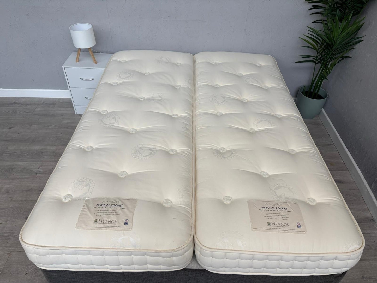 Hypnos Emotion Natural Pocket 5ft Kingsize Split Adjustable Mattress - RRP £1898