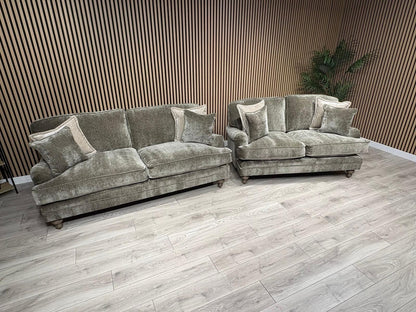 Laura Ashley HERITAGE Style Fabric 3 Seater + 2 Seater Sofa Set - RRP £3,500
