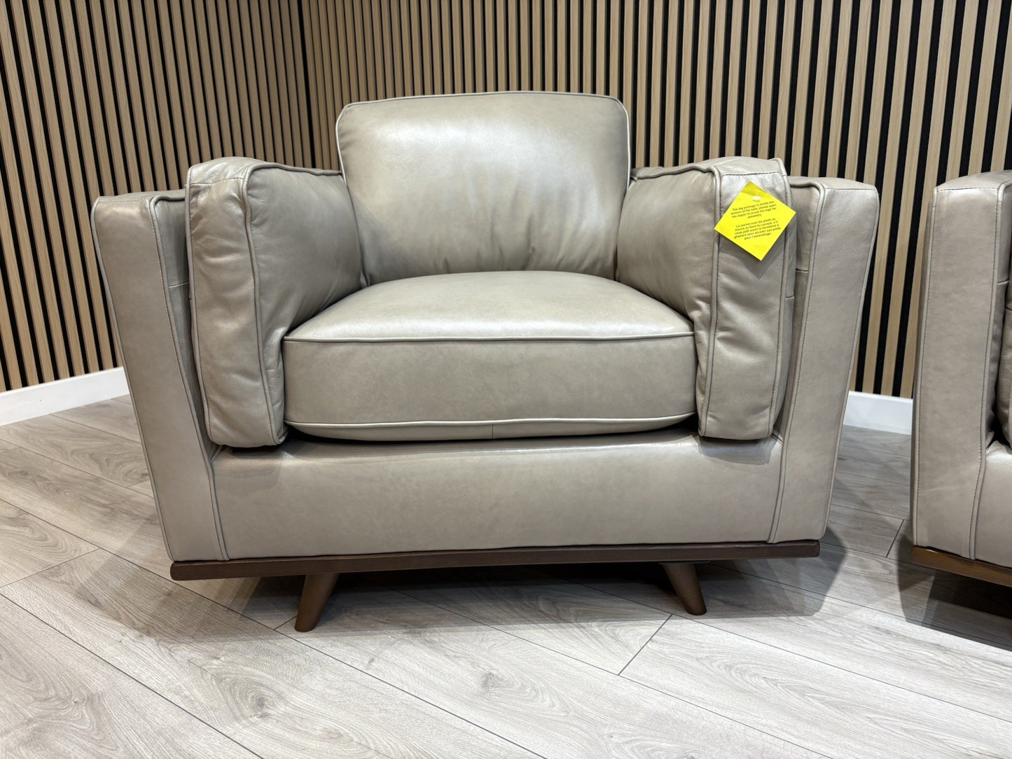 John Lewis Sample VALENCIA 3 Seater + Armchair Leather Sofa Set - RRP £4,198