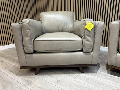 John Lewis Sample VALENCIA 3 Seater + Armchair Leather Sofa Set - RRP £4,198
