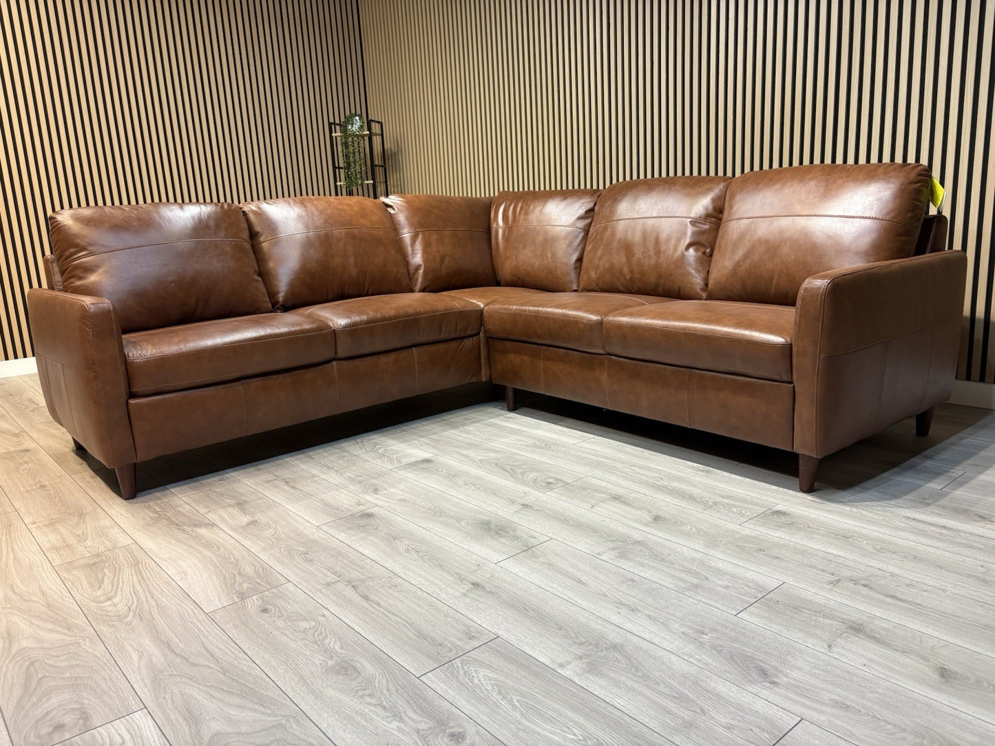 John Lewis BAILEY Style Leather 2 Corner 2 Sofa, Tan - RRP £3,679