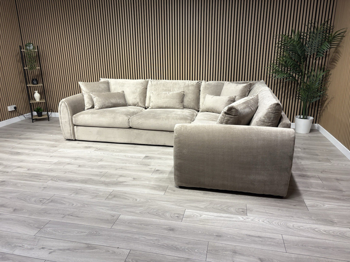 Sofology MARBLE ARCH Style Fabric RHF Corner Sofa, Beige - RRP £3,599