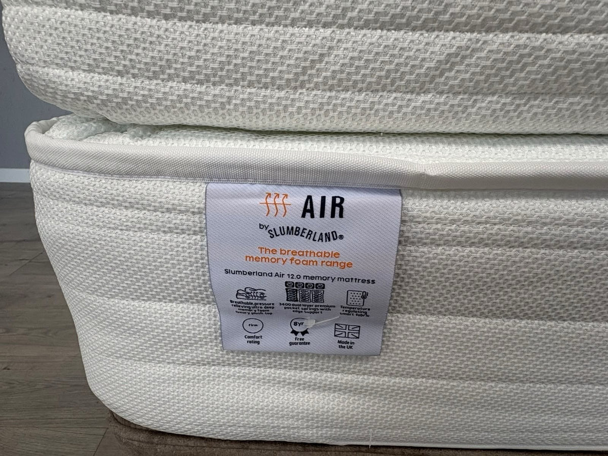 Slumberland AIR 12 Memory Pocket 6ft Superking Mattress, Firm - RRP £1,599