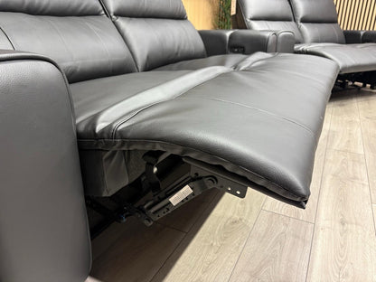 DFS Sample Bellagio Leather 3 Seater + 2 Seater Sofa Set, Power Recliners RRP: £3840