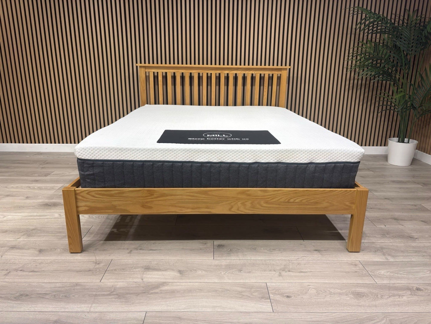 5ft Kingsize Wooden Bed Frame + Emma Original Mattress Set