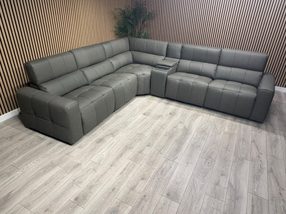 Sofology BARI Large Leather Power Recliner Corner Sofa - RRP £5899