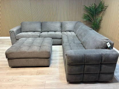 DFS - MAVAM Modular Premium Fabric 2 Corner 2 Sofa + Footstool - RRP £3499