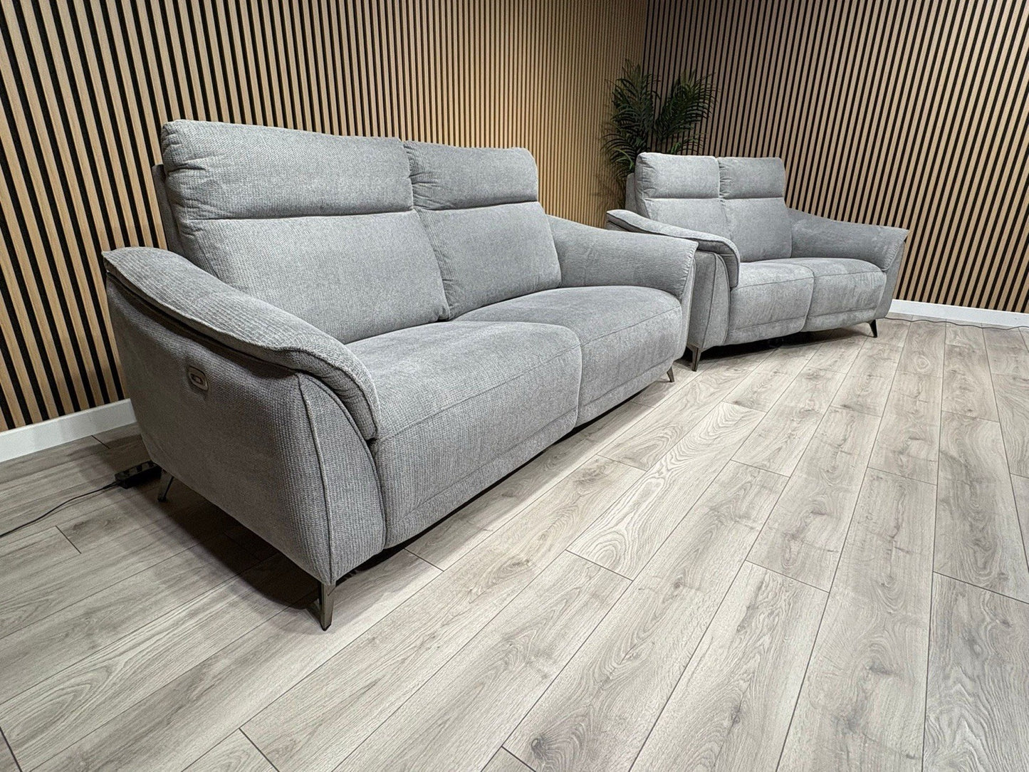 Vicenza Fabric Power Recliner 3 + 2 Seater Sofa Set - RRP £3599