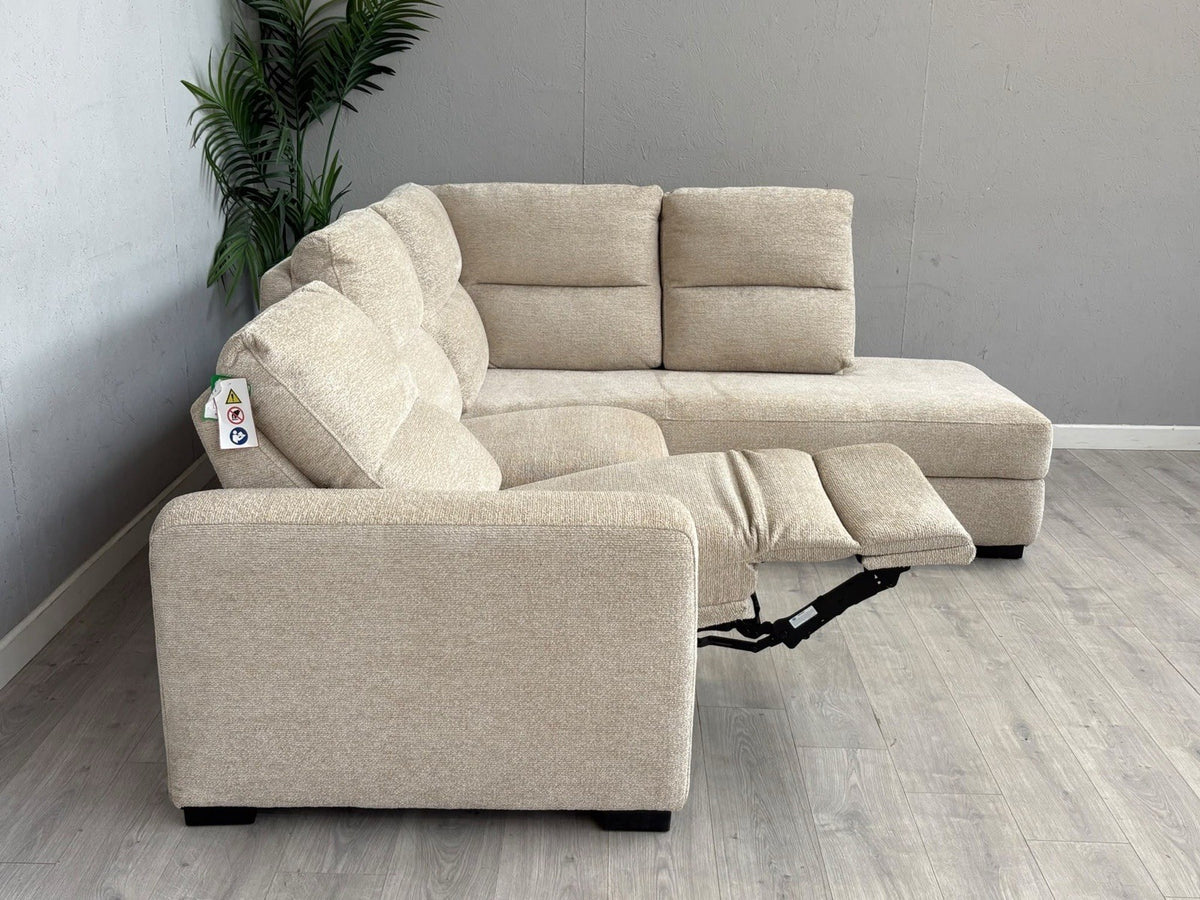 DFS DAVIS RHF Chaise Power Recliner Storage Fabric Corner Sofa - RRP £1,599