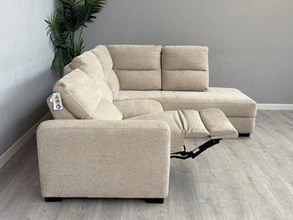 DFS DAVIS RHF Chaise Power Recliner Storage Fabric Corner Sofa - RRP £1,599