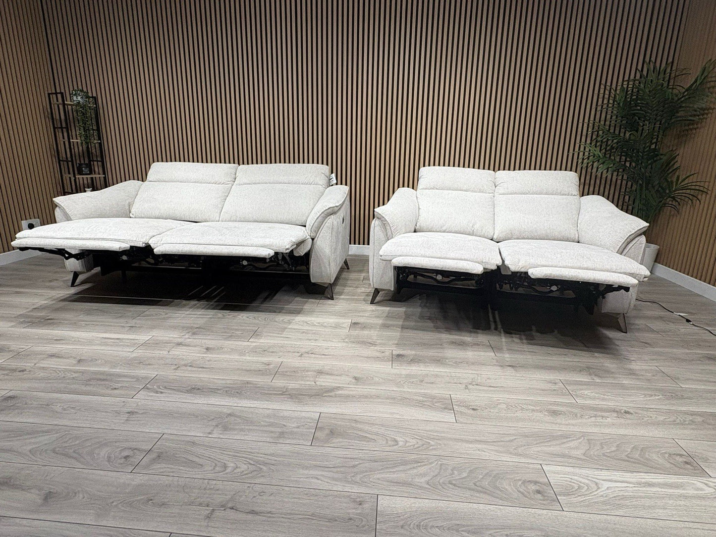 Vicenza Fabric Power Recliner 3 + 2 Seater Sofa Set - RRP £3599