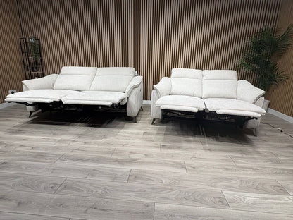 Vicenza Fabric Power Recliner 3 + 2 Seater Sofa Set - RRP £3599