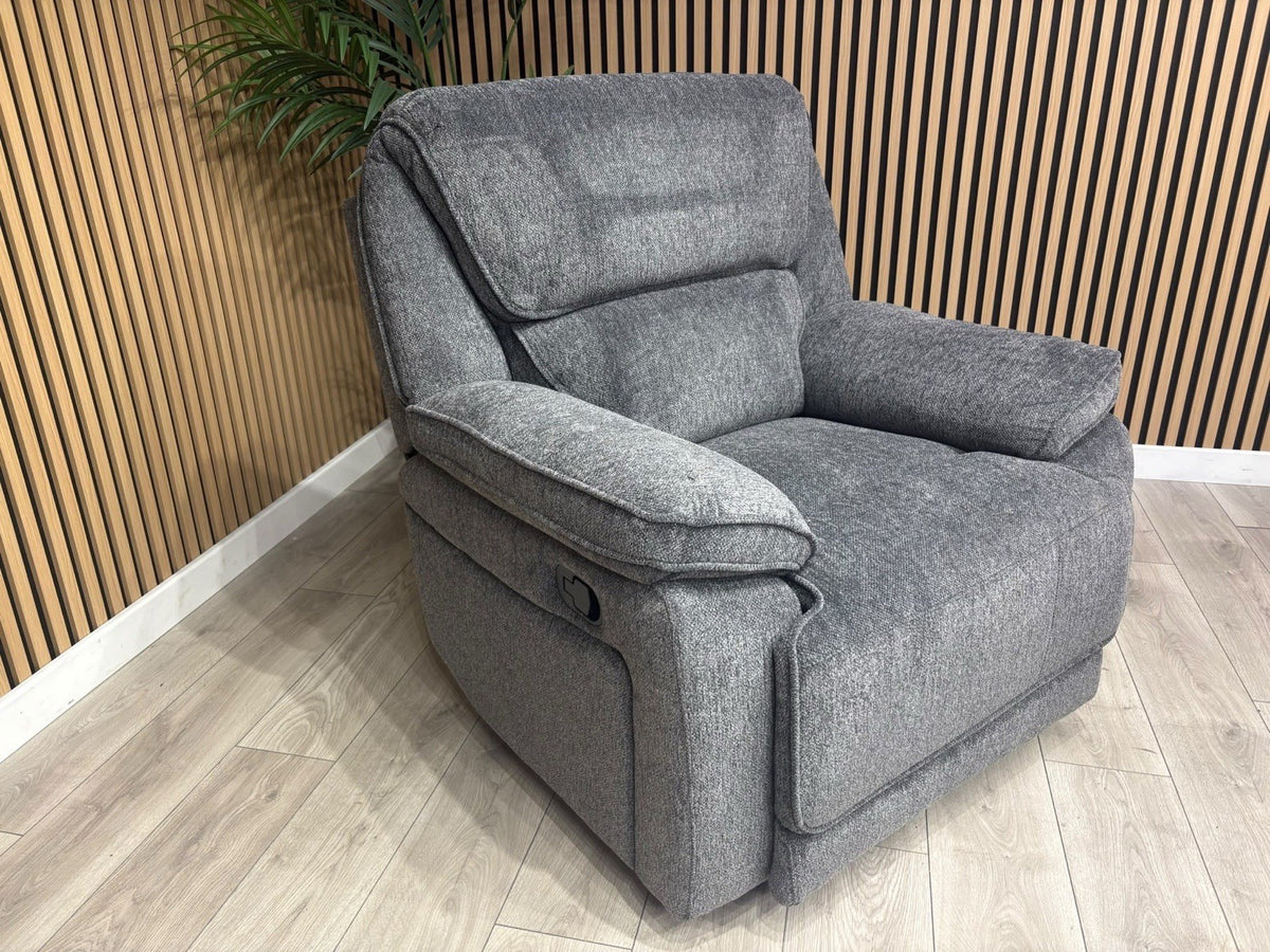 ORLANDO Fabric Power Recliner Armchair - RRP £1399