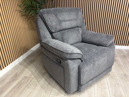 ORLANDO Fabric Power Recliner Armchair - RRP £1399
